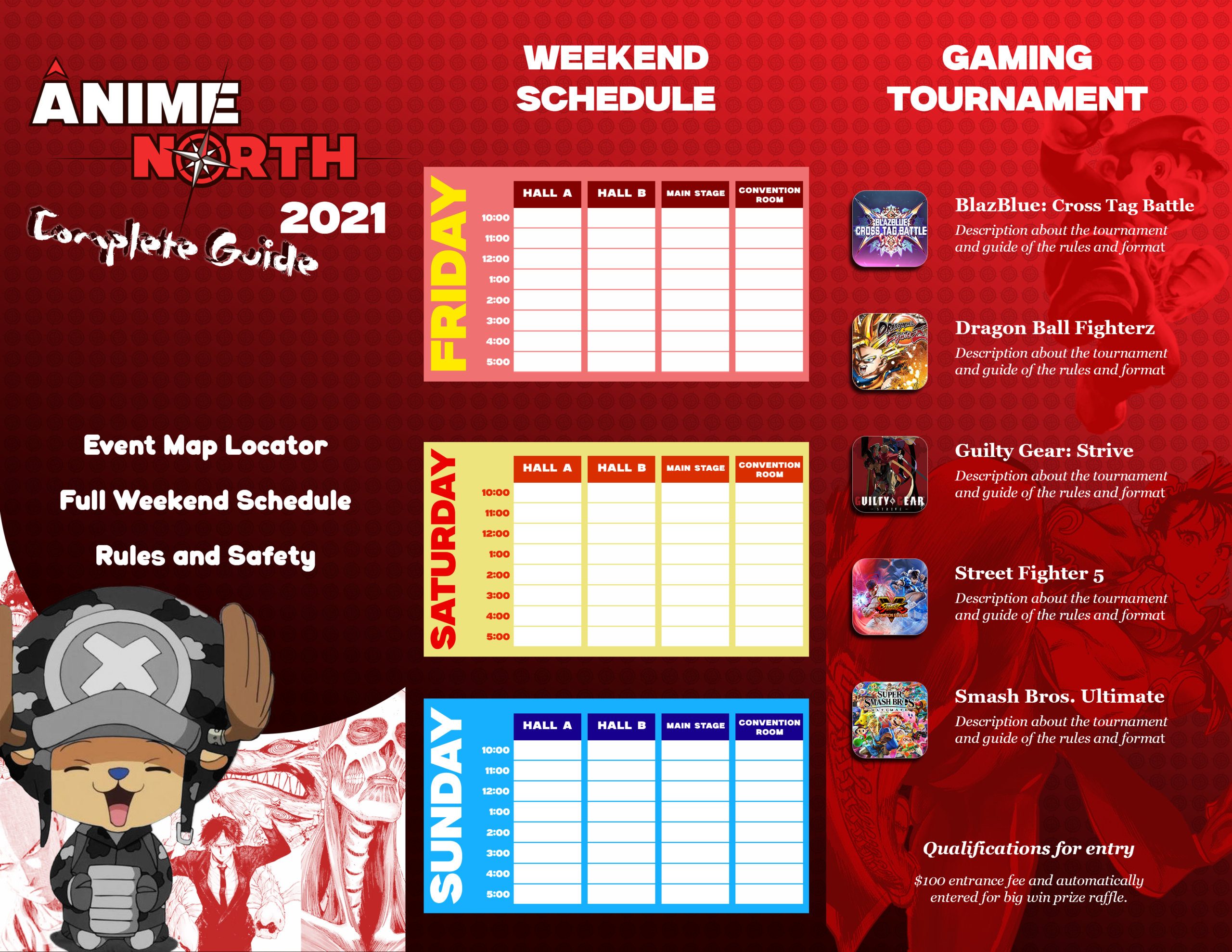 Layout for Anime North Brochure